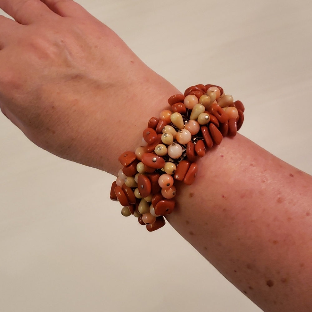 Vintage Beaded extension bracelet EUC